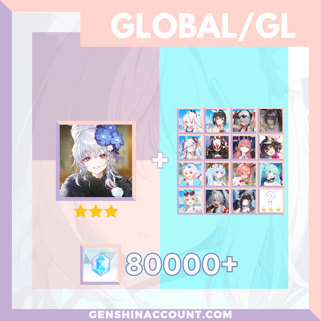 Blue Archive Haruna (New Year) META 3-Star Pyroxene Limited Starter Account ( Global )