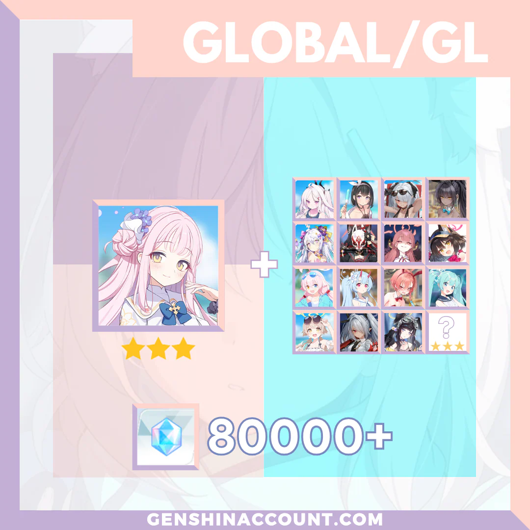 Blue Archive Mika META 3-Star Pyroxene Limited Starter Account ( Global )