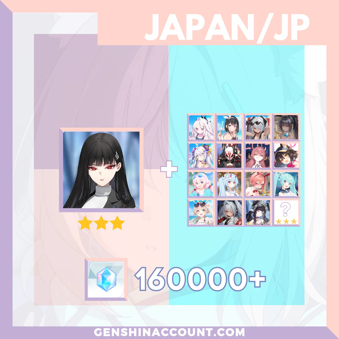 Blue Archive Rio META 3-Star Pyroxene Limited Starter Account ( Japan )