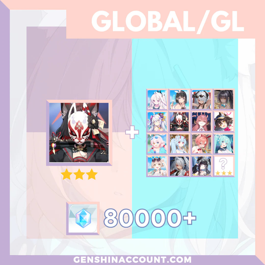 Blue Archive Wakamo META 3-Star Pyroxene Limited Starter Account ( Global )