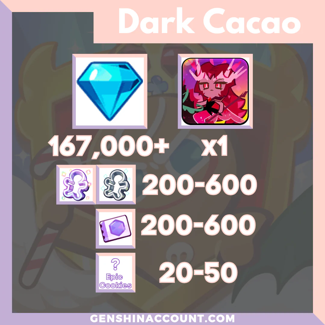 Cookie Run: Kingdom Crimson Coral Cookie Starter Account ( Dark Cacao )