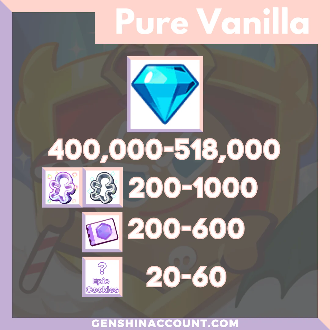 Cookie Run: Kingdom Starter Account ( Pure Vanilla )