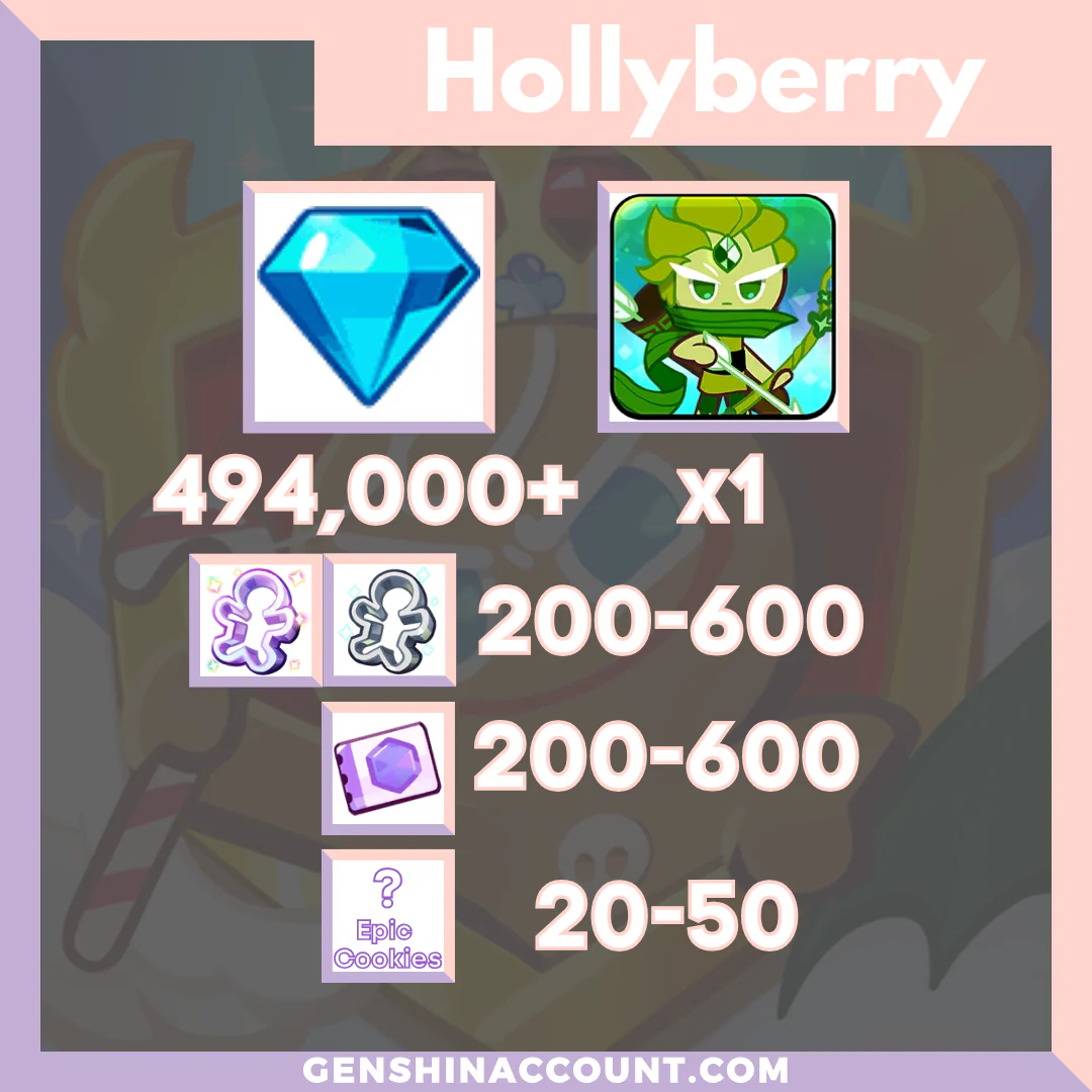 Cookie Run: Kingdom Wind Archer Cookie Starter Account ( Hollyberry )