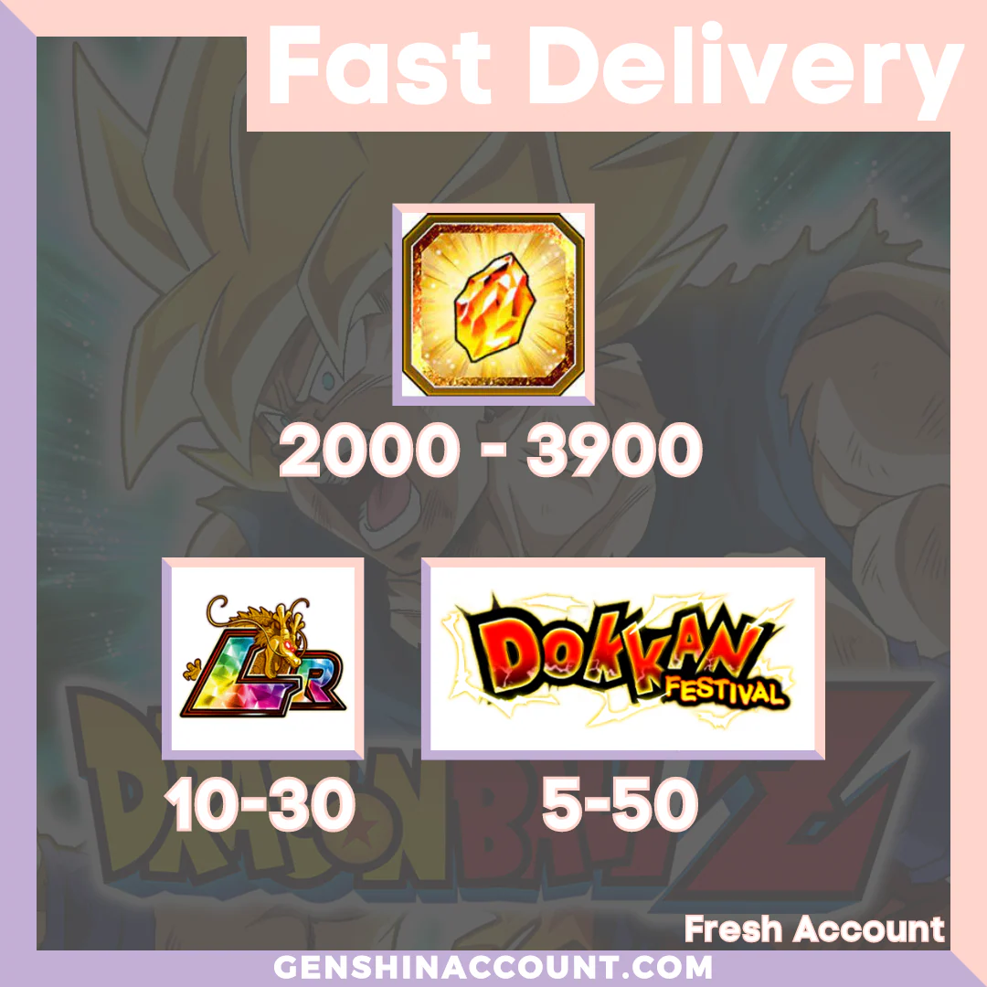 DRAGON BALL Z DOKKAN BATTLE - Fresh Starter Account ( Japan | iOS )