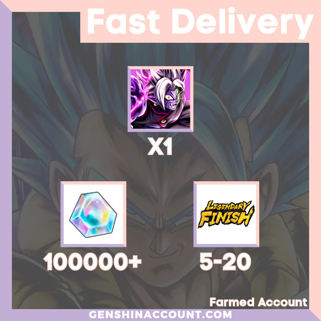 DRAGON BALL LEGENDS - UL Half-Corrupted Fusion Zamasu Farmed Starter Account ( Global | Android | iOS)