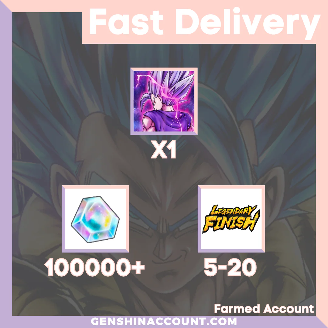 DRAGON BALL LEGENDS - UL Son Gohan (Beast) Farmed Starter Account ( Global | Android | iOS)