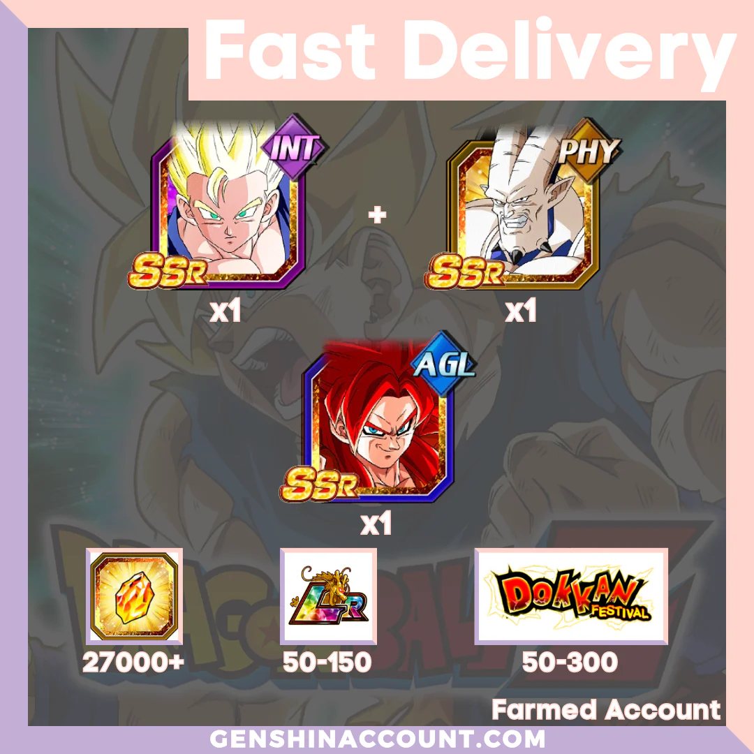 DRAGON BALL Z DOKKAN BATTLE - Farmed Starter Account ( Global | Android | iOS) - GDC 2025 Part 2 Units