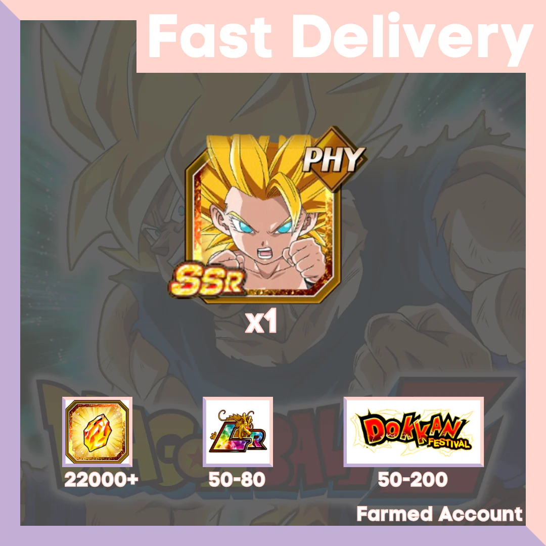 DRAGON BALL Z DOKKAN BATTLE - Farmed Starter Account ( Global | Android | iOS ) - PHY Super Saiyan 2 Caulifla