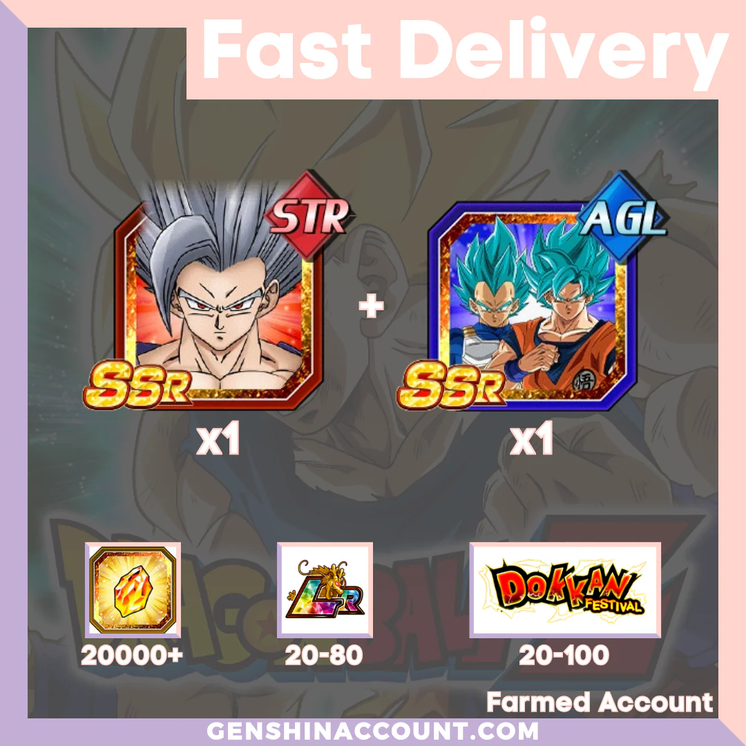 DRAGON BALL Z DOKKAN BATTLE - Farmed Starter Account ( Global | Android | iOS ) - Selection 5