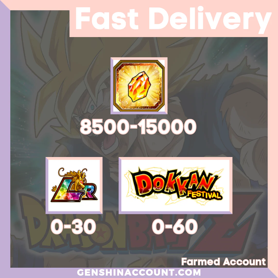 DRAGON BALL Z DOKKAN BATTLE - Farmed Starter Account ( Japan | iOS )