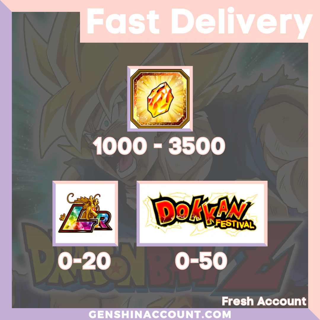 DRAGON BALL Z DOKKAN BATTLE - Fresh Starter Account ( Japan | Android )