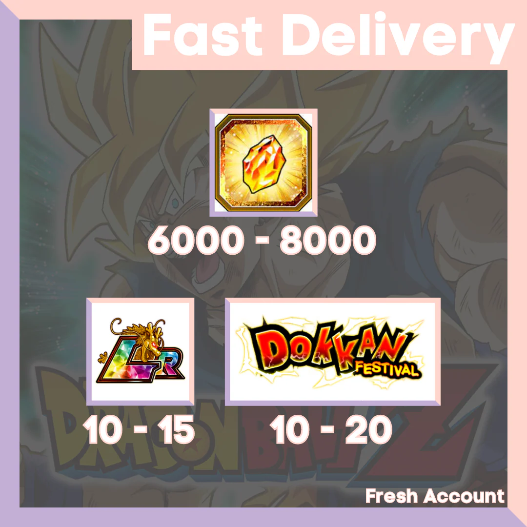 DRAGON BALL Z DOKKAN BATTLE - Fresh Starter Account ( Global | Android )