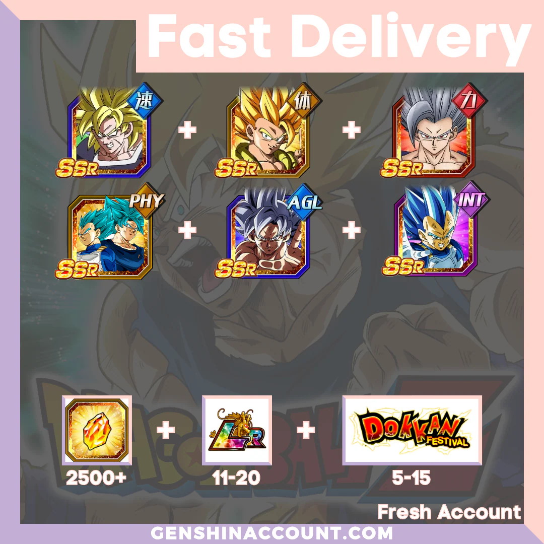 DRAGON BALL Z DOKKAN BATTLE - Fresh Starter Account ( Japan | iOS ) - 9th 6th Anniversary Campaign + Beast Gohan + SS Goku Vegeta