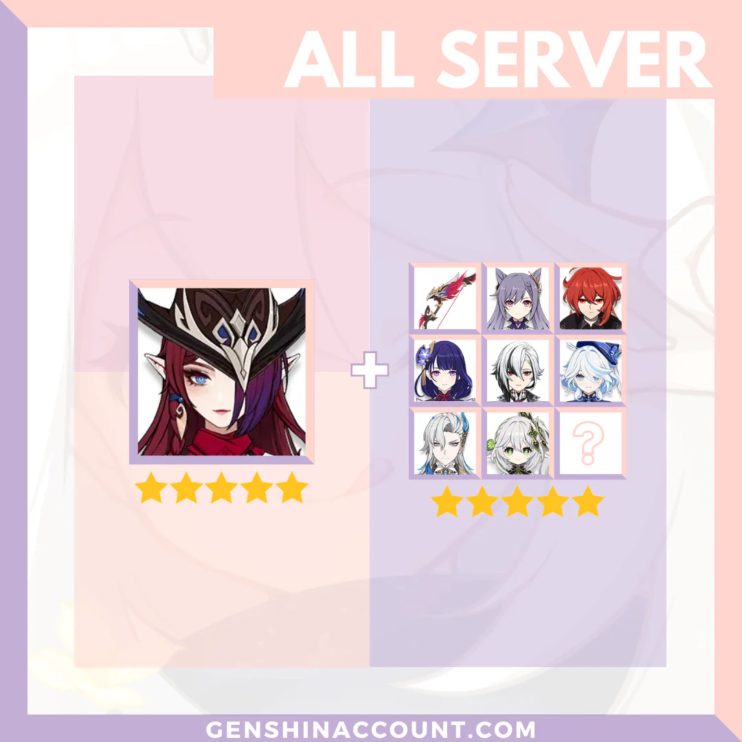 Genshin Impact Chasca Account ( America | Europe | Asia )