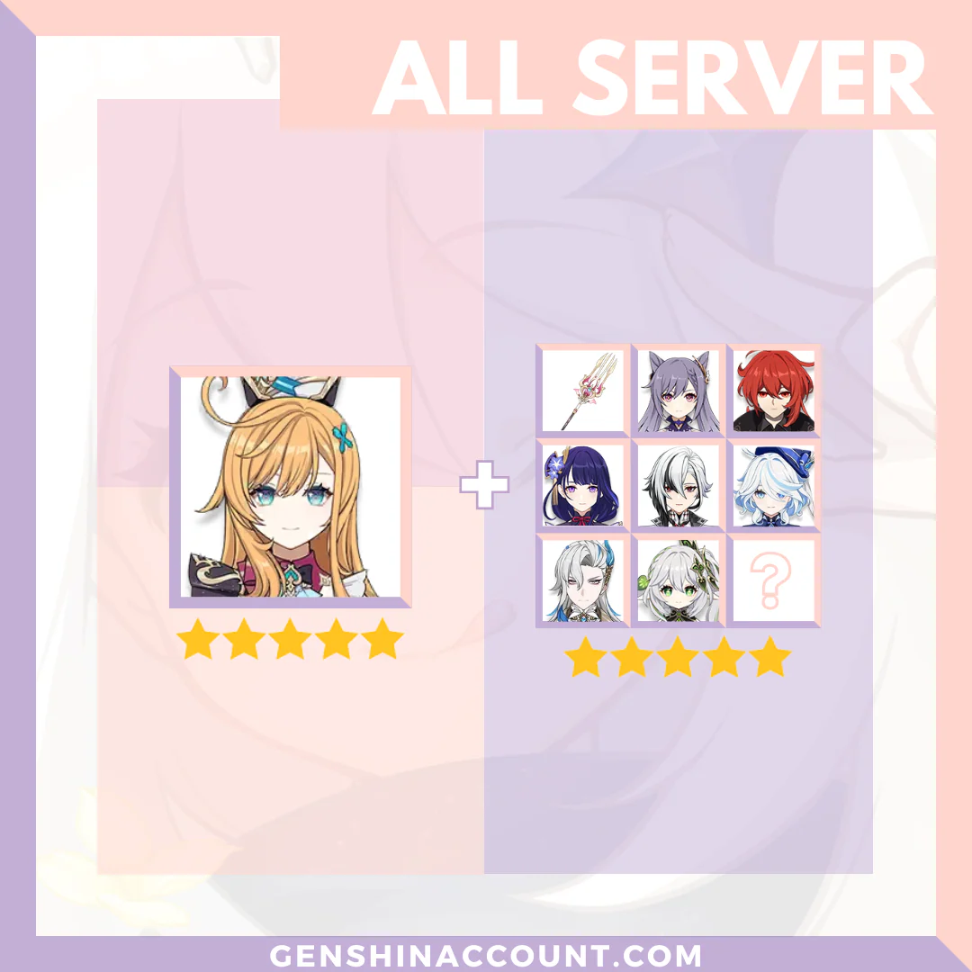 Genshin Impact Escoffier Account ( America | Europe | Asia )