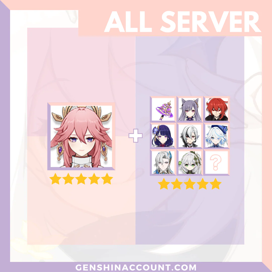 Genshin Impact Yae Miko Account ( America | Europe | Asia )