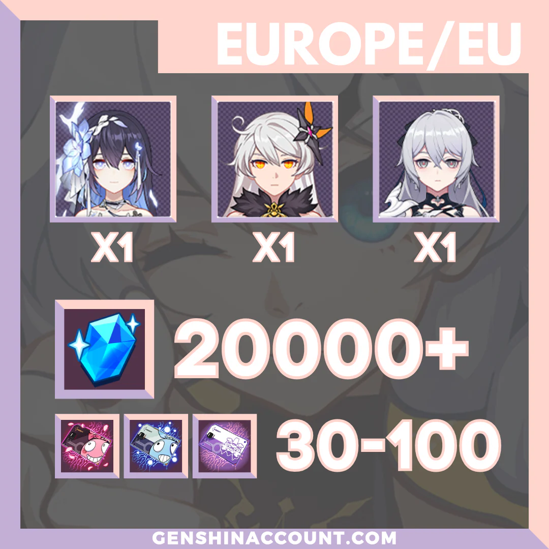 Honkai Impact 3rd Herrscher of Rebirth Starter Account ( Europe )