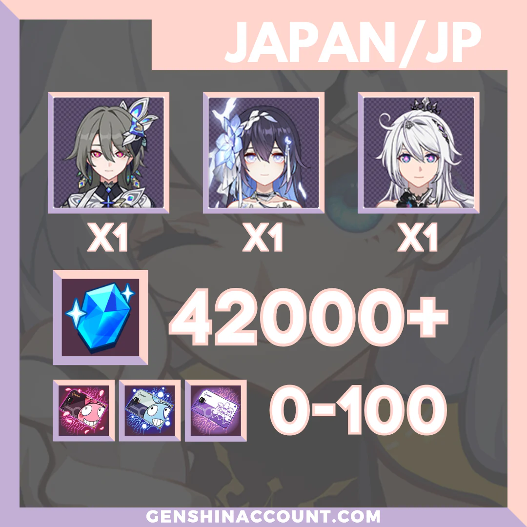 Honkai Impact 3rd Lone Planetfarer Starter Account ( Japan )