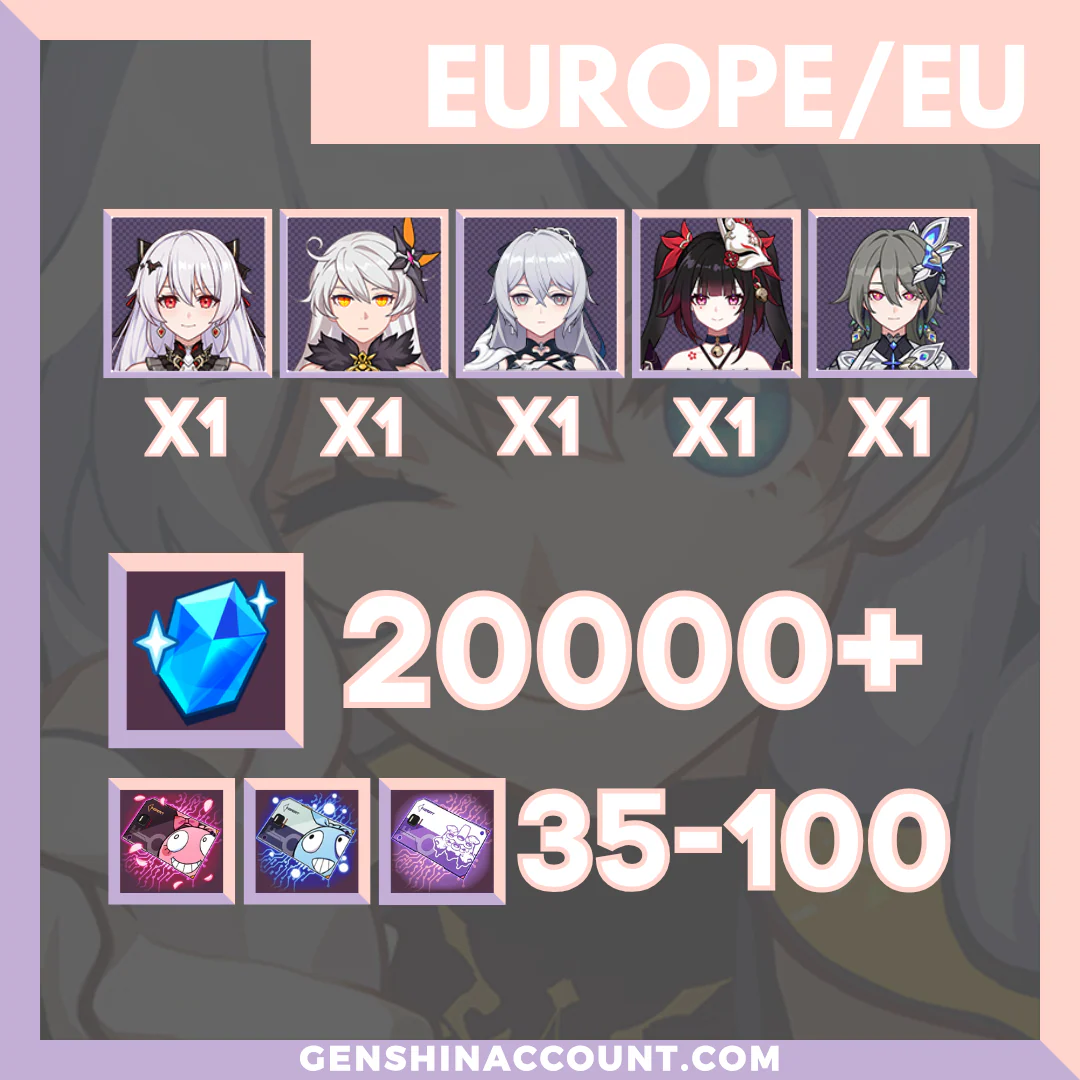 Honkai Impact 3rd Luner Vow Starter Account ( Europe )