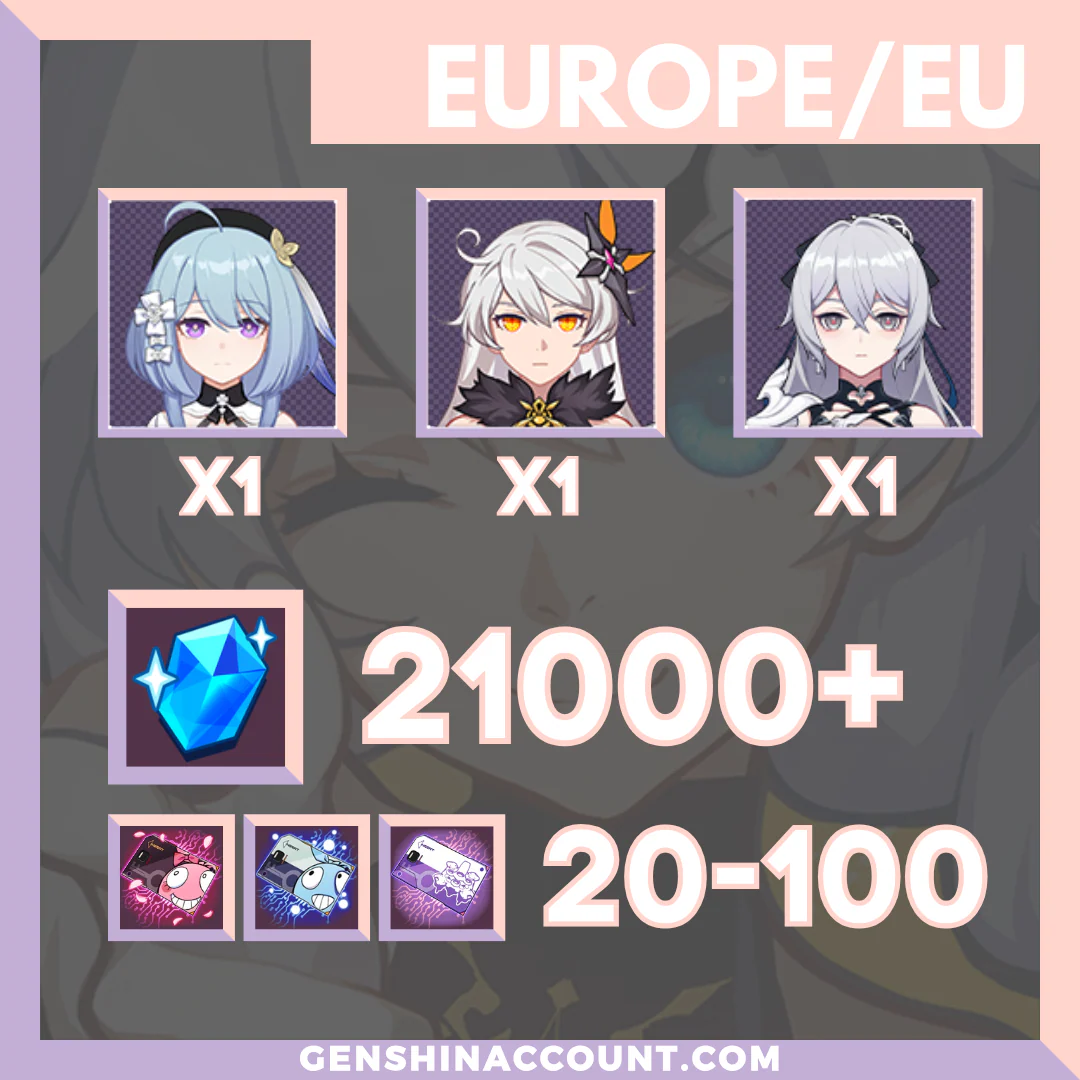 Honkai Impact 3rd Starry Impression Starter Account ( Europe )