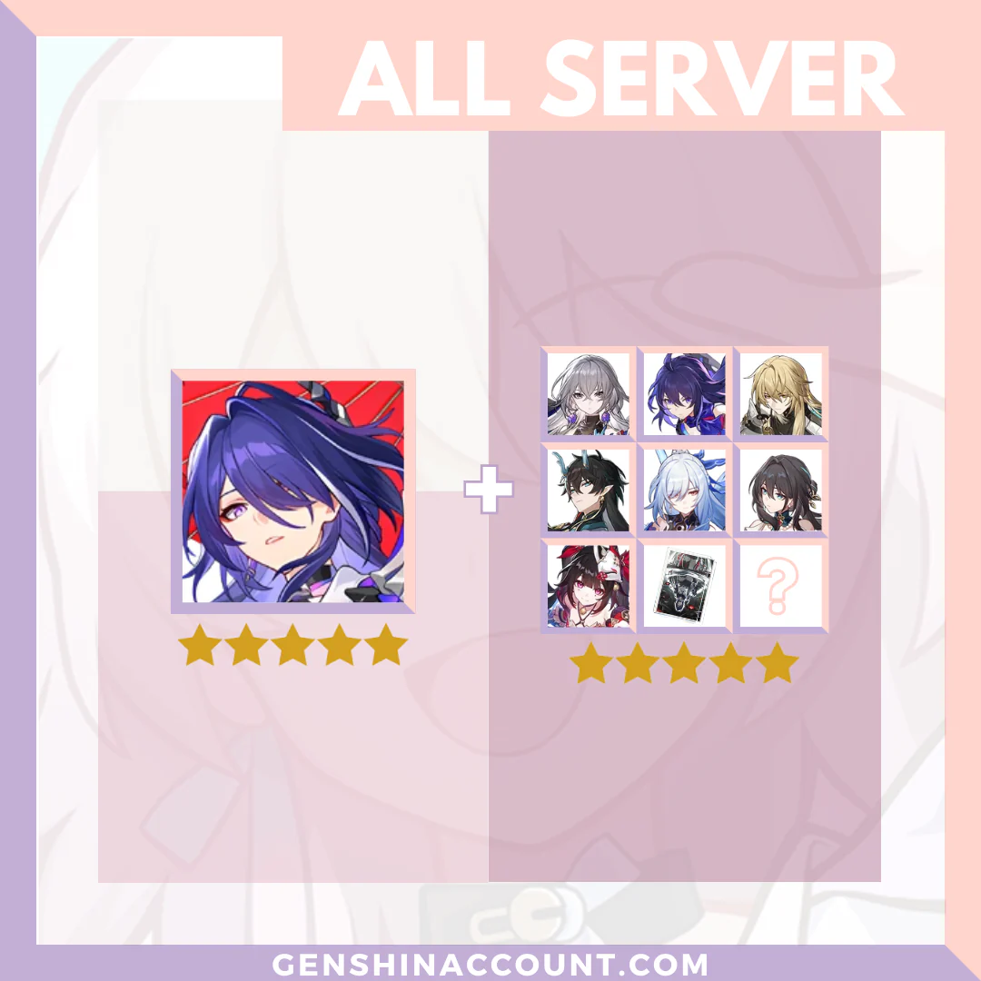 Honkai: Star Rail Acheron HSR Starter Account ( America | Europe | Asia )