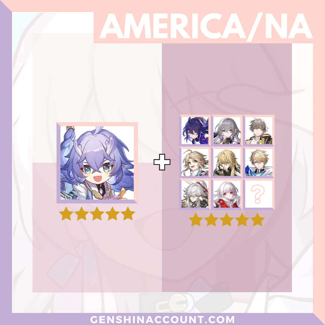 Honkai: Star Rail Bailu HSR Starter Account ( America | Europe | Asia )