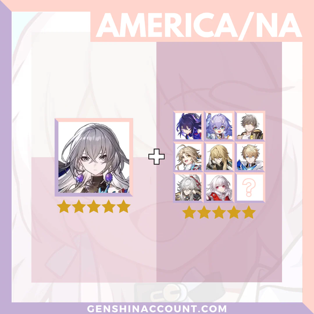 Honkai: Star Rail Bronya HSR Starter Account ( America | Europe | Asia )