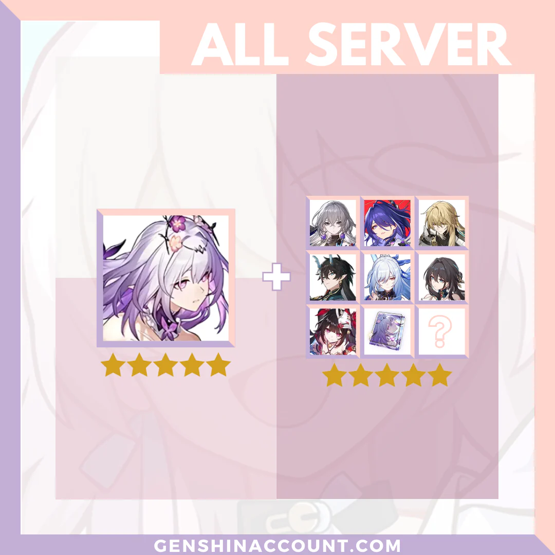Honkai: Star Rail Castorice HSR Starter Account ( America | Europe | Asia )