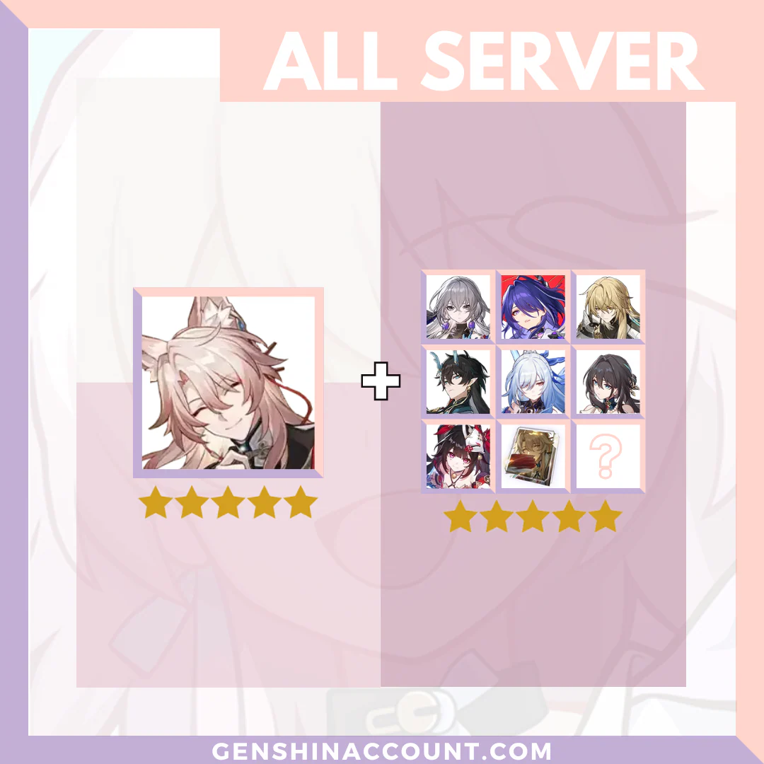 Honkai: Star Rail Jiaoqiu HSR Starter Account ( America | Europe | Asia )