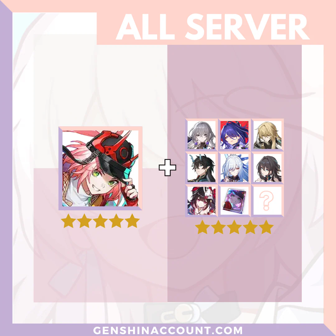 Honkai: Star Rail Rappa HSR Starter Account ( America | Europe | Asia )