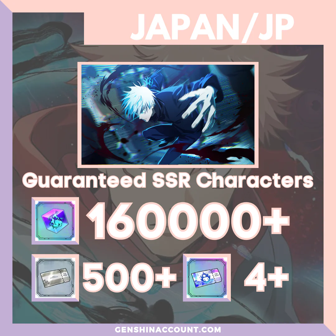 Jujutsu Kaisen Phantom Parade (0.2-Second Domain Expansion) Satoru Gojo Starter Account ( Japan )