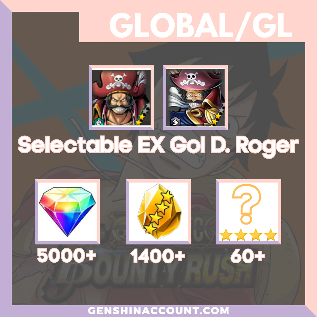 ONE PIECE Bounty Rush Gol D. Roger Starter Account - ( Global | Android | iOS)