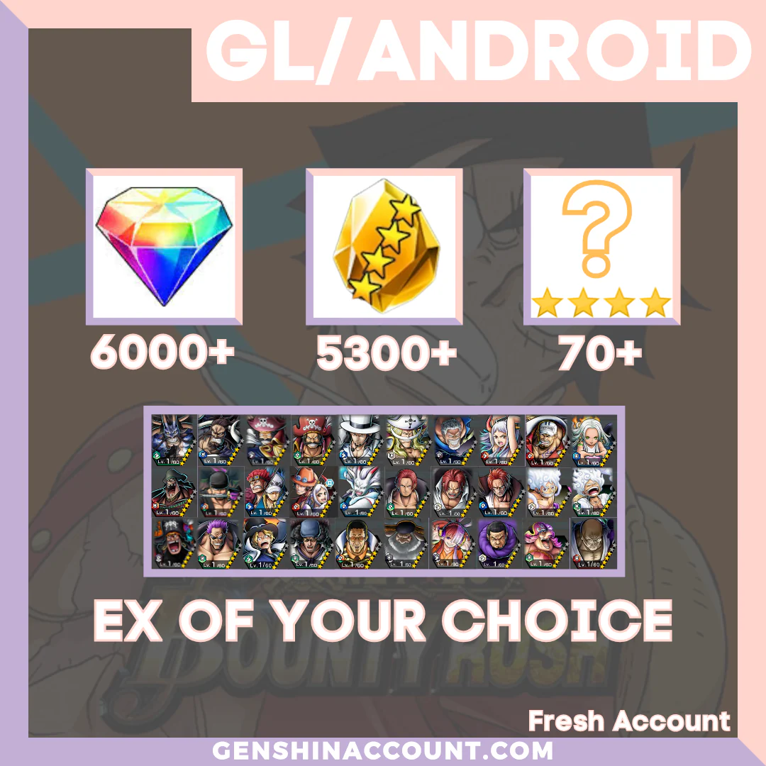 ONE PIECE Bounty Rush Starter Character Account - ( Global | Android )
