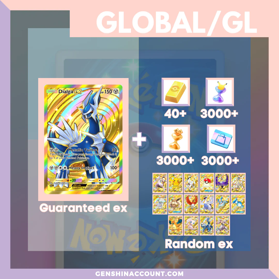 Pokémon TCG Pocket Dialga EX Starter Account ( Global )