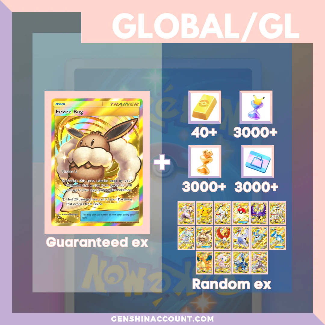 Pokémon TCG Pocket Eevee Bag Starter Account ( Global )