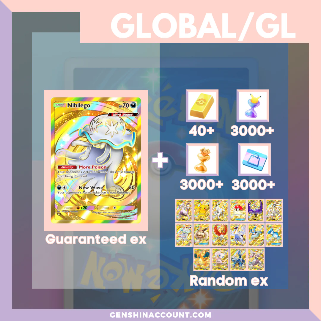 Pokémon TCG Pocket Nihilego EX Starter Account ( Global )