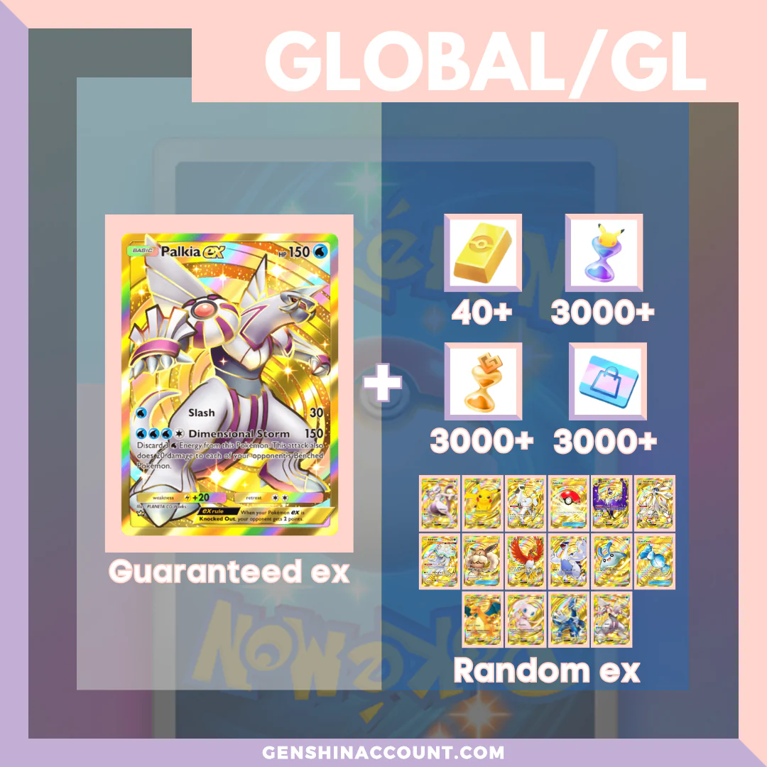 Pokémon TCG Pocket Palkia EX Starter Account ( Global )