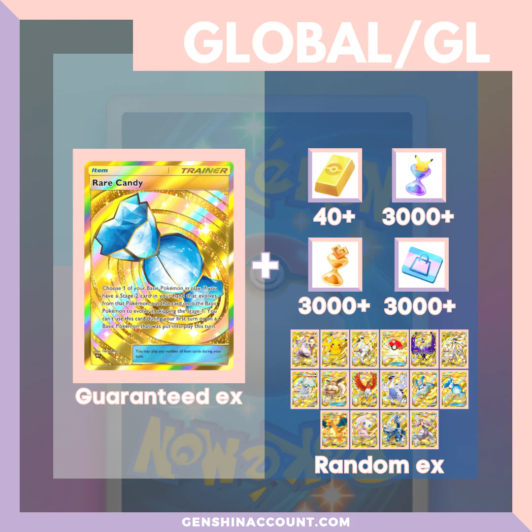 Pokémon TCG Pocket Rare Candy Starter Account ( Global )