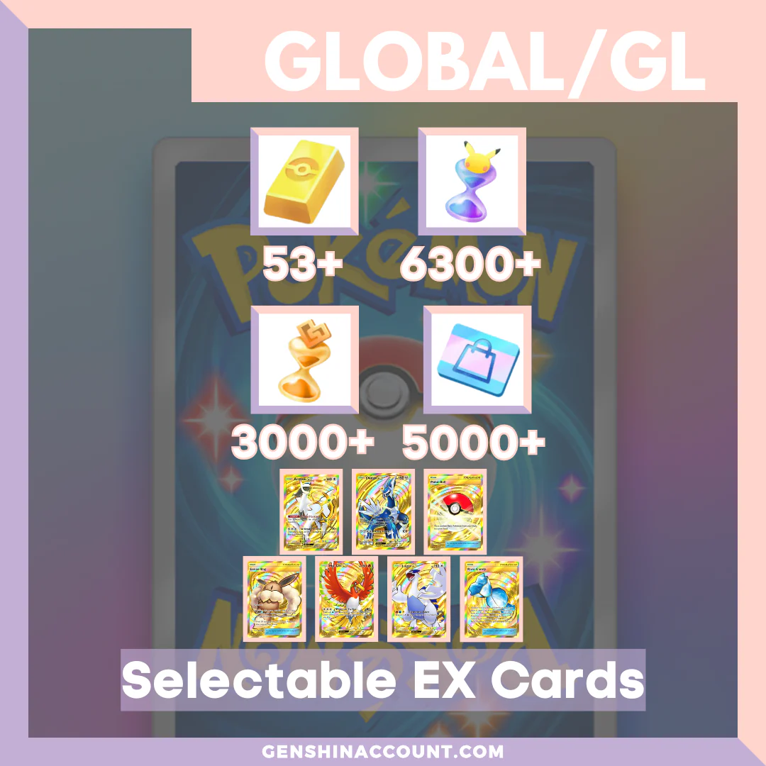 Pokémon TCG Pocket Selectable EX Starter Account 2 ( Global )