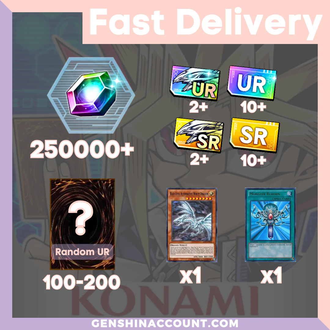 Yu-Gi-Oh! DUEL LINKS 250000+ Diamonds Starter Account