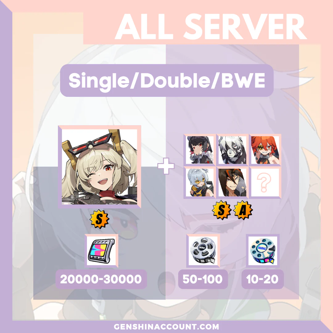 Zenless Zone Zero Burnice White Farmed Starter Account ( All Server )