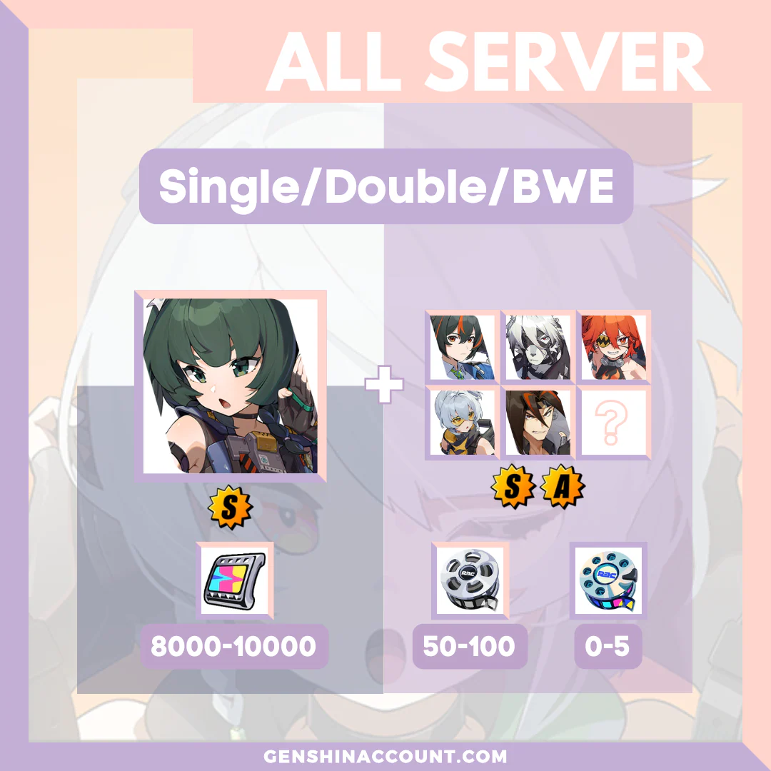 Zenless Zone Zero Qingyi Farmed Starter Account ( All Server )