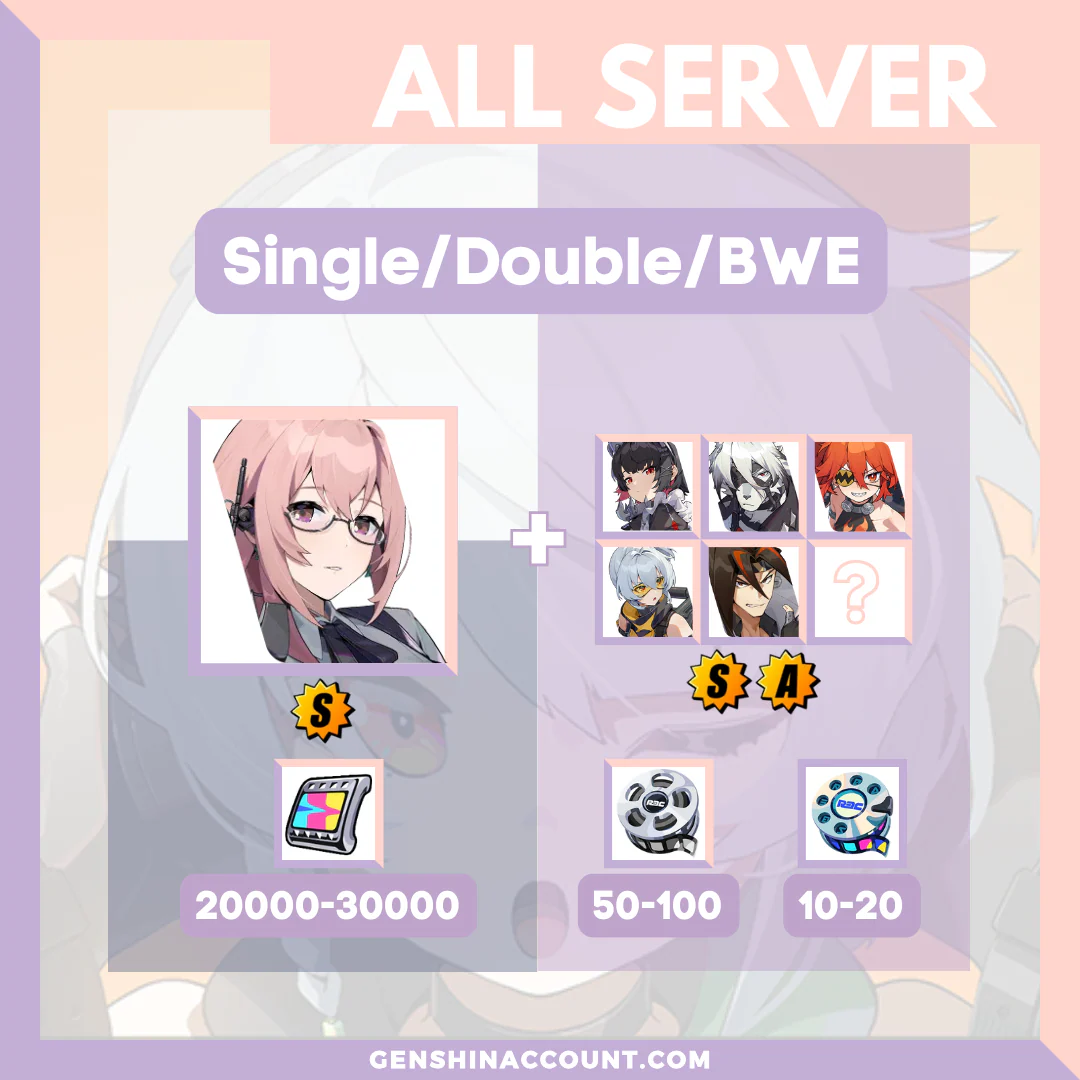 Zenless Zone Zero Yanagi Farmed Starter Account ( All Server )