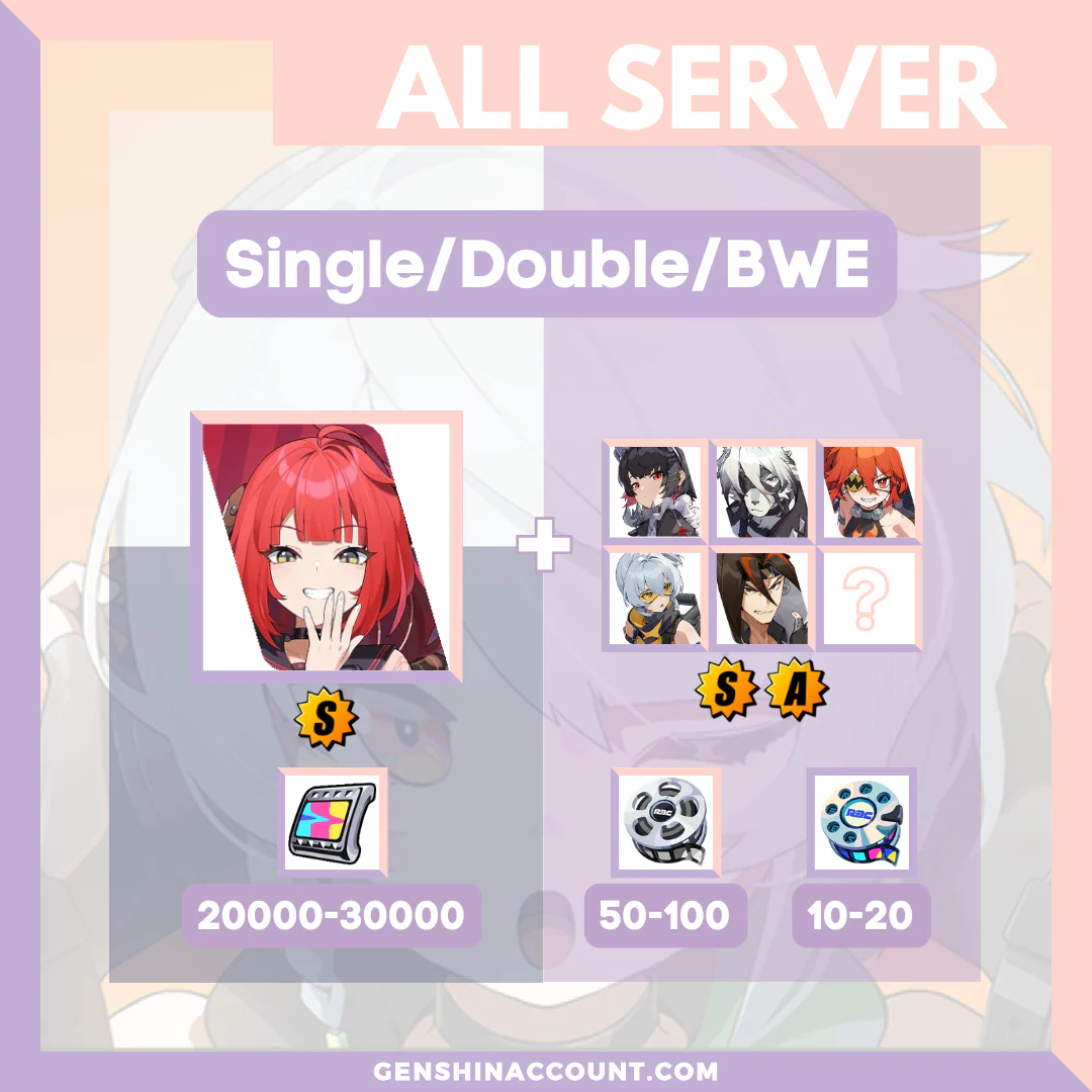 Zenless Zone Zero Yuzuha Farmed Starter Account ( All Server )